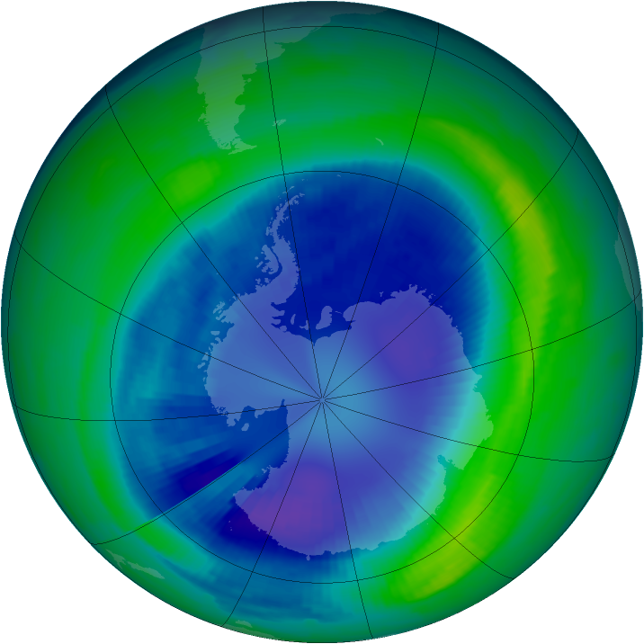 Ozone Map 1997-09-04